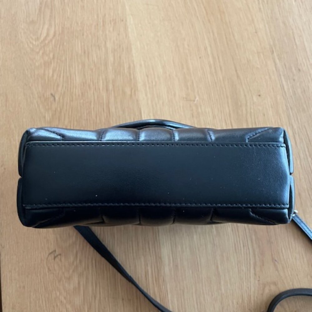 Saint Laurent Calfskin Y Quilted Monogram Toy Loulou Crossbody Bag Black - Picture 7 of 15
